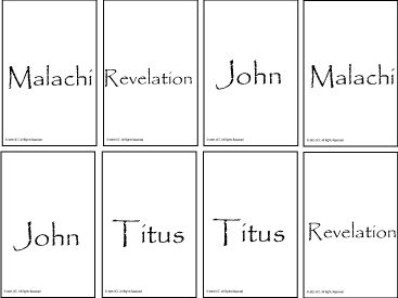 Books of the Catholic Bible Concentration