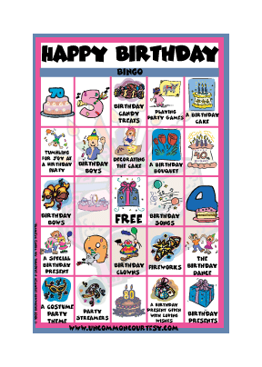 Happy Birthday Bingo