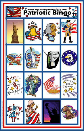 Patriotic Bingo Games