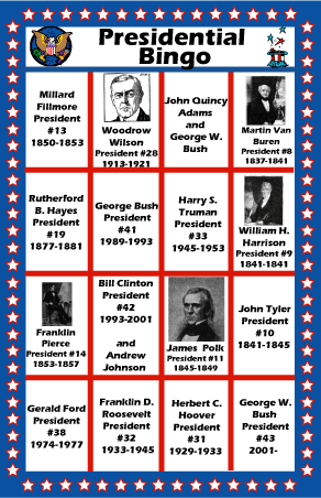 President's Day Bingo