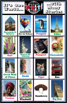 It's One World with Many Stories Bingo